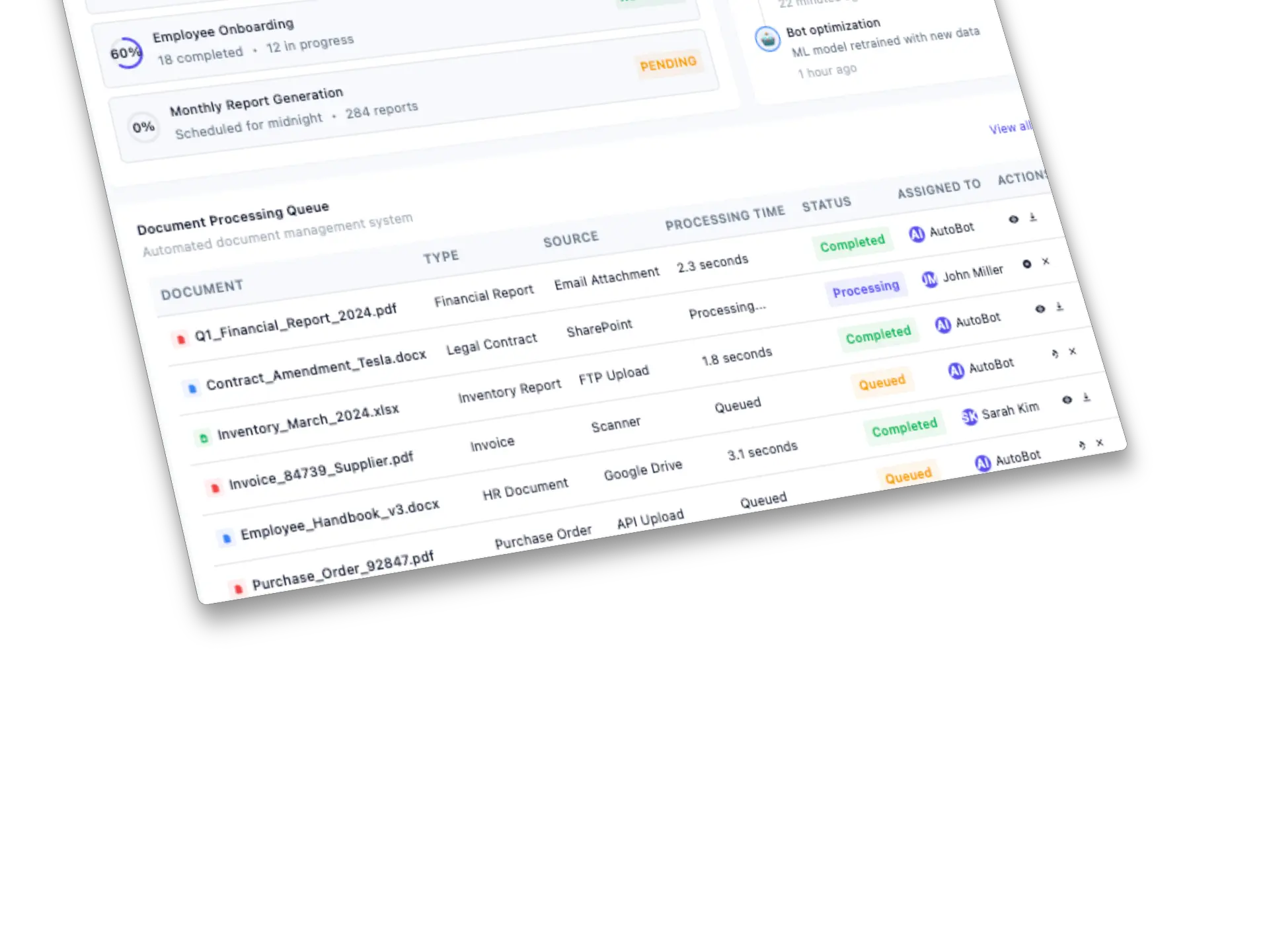 Task scheduling and notifications